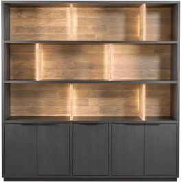 Wandmeubel Verdio 212x207x50 cm met verlichting