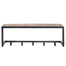 Kapstok Kinura mangohout 5 haken 86 cm breed