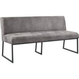Eetkamerbank Thurso 170 cm microleder grijs