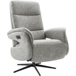 Relaxfauteuil Haslet elektrisch medium grijs