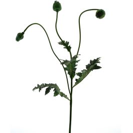 Kunstbloem Poppy Capsuie groen