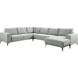 Hoekbank links Calira lichtgrijs premium comfort