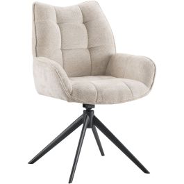 Eetkamerstoel Rindo draaibaar beige