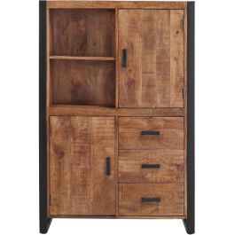 Opbergkast Newhaven mangohout 150x100x43 cm