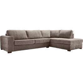 Hoekbank rechts Pomasi grijs basic comfort