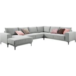 Hoekbank rechts Calira lichtgrijs premium comfort