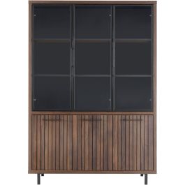 Vitrinekast Tenino 200x140x45 cm bruin