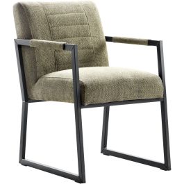 Eetkamerstoel met armleuning Thurso groen