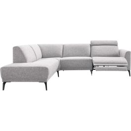 Hoekbank links Mendon grijs relaxfunctie premium comfort
