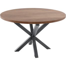 Eettafel Caltana 130 cm donkerbruin rond