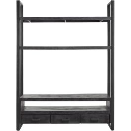 TV-meubel Newhaven zwart mangohout 150x200 cm