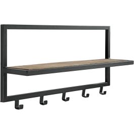 Kapstok Kinura mangohout 5 haken 70 cm breed