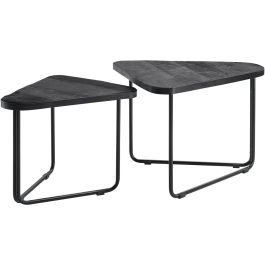 Bijzettafelset Ussita zwart