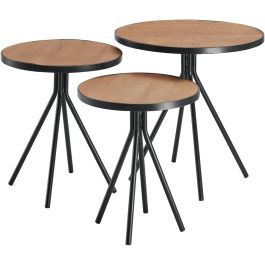 Bijzettafelset Chiva bruin