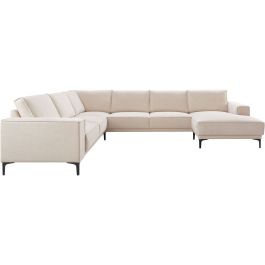 Hoekbank links Calira beige premium comfort