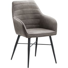 Armstoel Sournia antraciet