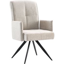 Eetkamerstoel Brooks draaibaar grijs