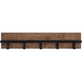 Kapstok Kinura mangohout 5 haken 75 cm breed