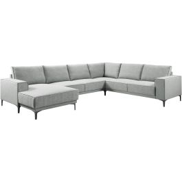 Hoekbank rechts Calira lichtgrijs basic comfort