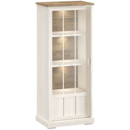 Vitrinekast Eldora 188x77x50 cm deur rechtsdraaiend