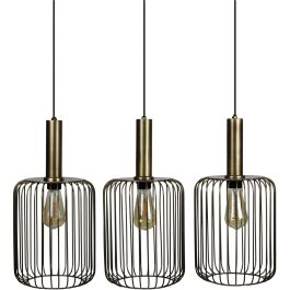 Hanglamp Bincerro brons metaal 3-lichts