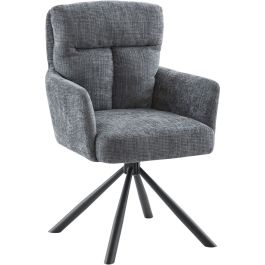 Eetkamerstoel Dixson draaibaar antraciet