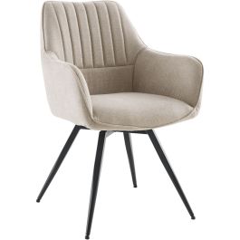 Eetkamerstoel Tiptoni draaibaar lichtbruin