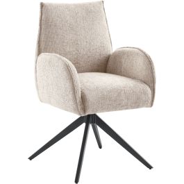 Eetkamerstoel Troi draaibaar beige