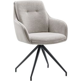 Eetkamerstoel Fendam draaibaar lichtgrijs
