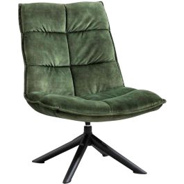 Draaifauteuil Calpe velvet groen