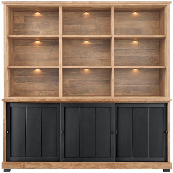 Wandmeubel Ladonia 210x209x50 cm 3 schuifdeuren