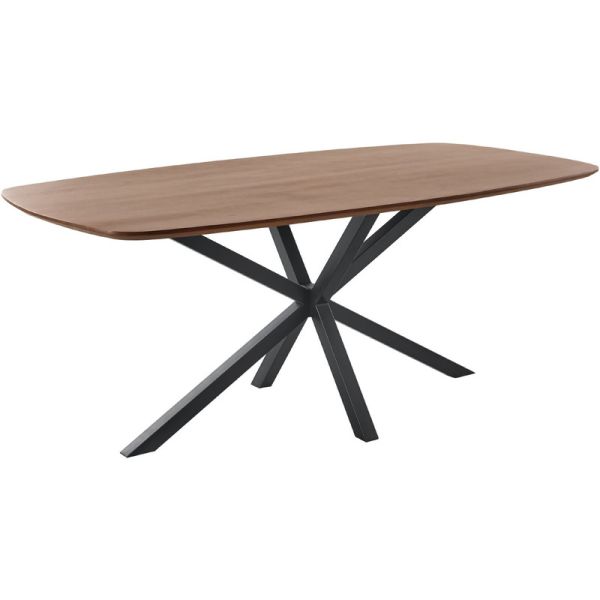Eettafel Maverna mangohout 105x220 ovaal bruin