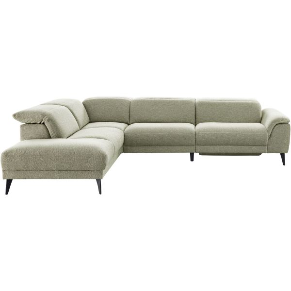 Hoekbank links Alunda groen relaxfunctie premium comfort