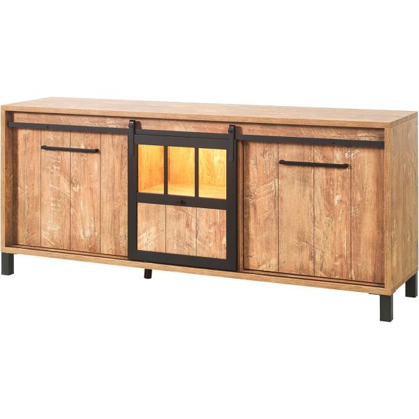 Dressoir Alva 207 cm bruin