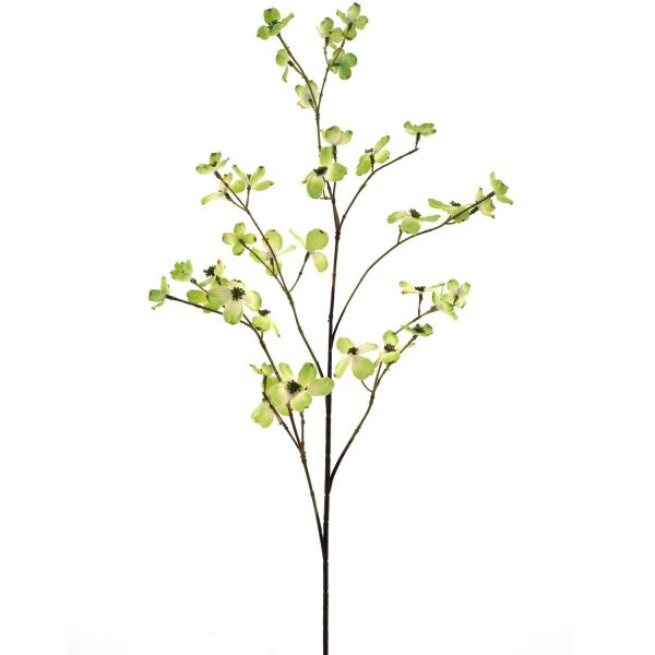 Kunstbloem Dogwood groen