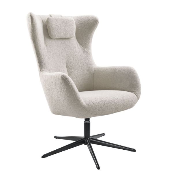 Draaifauteuil Renville met nekkussen