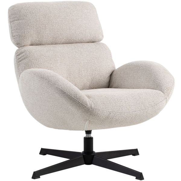 Draaifauteuil Bolands lichtgrijs