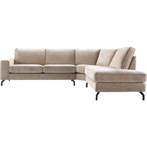 Hoekbank rechts Totham taupe basic comfort