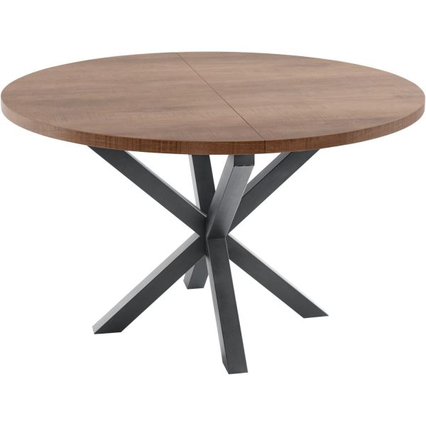 Uitschuifbare eettafel Caltana 130/170 cm rond Baroque Oak