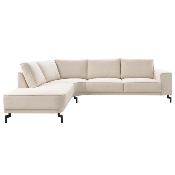 Hoekbank links Taroona polyether beige HR koudschuim rug