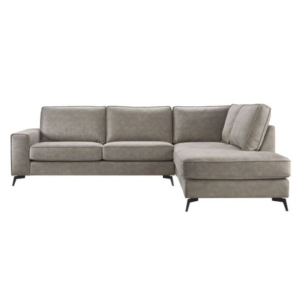 Hoekbank rechts Totham taupe basic comfort