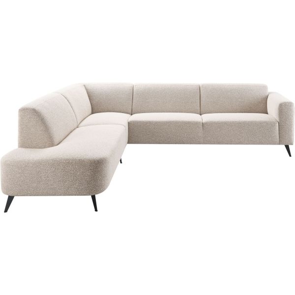 Hoekbank links Micco polyether beige