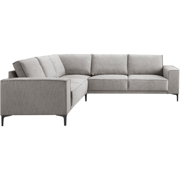 Hoekbank links Calira grijs basic comfort