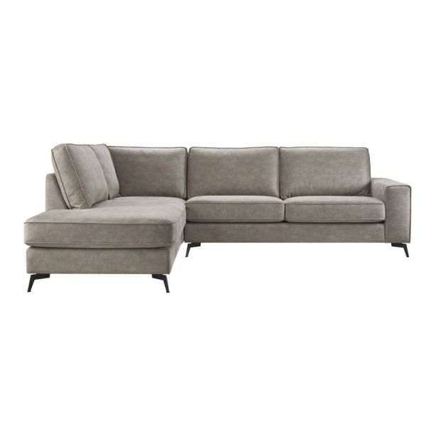 Hoekbank links Totham taupe basic comfort
