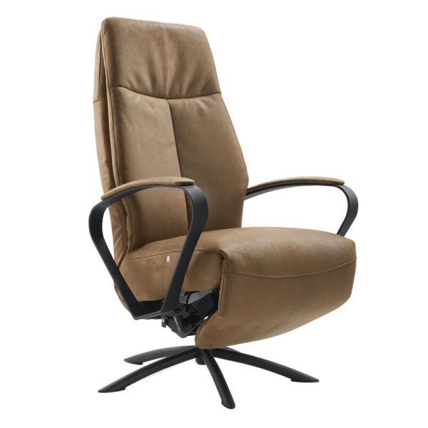 Relaxfauteuil Beltra bruin medium elektrisch verstelbaar