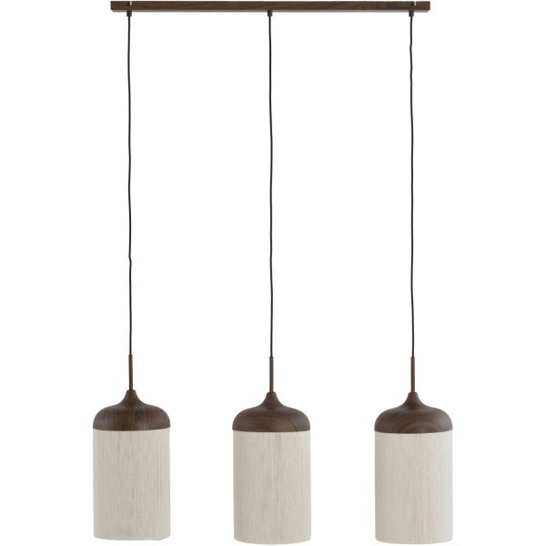 Hanglamp Skye bruin 3-lichts