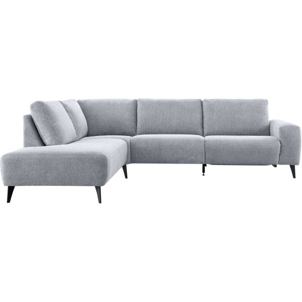 Hoekbank links Nyborg grijs basic comfort