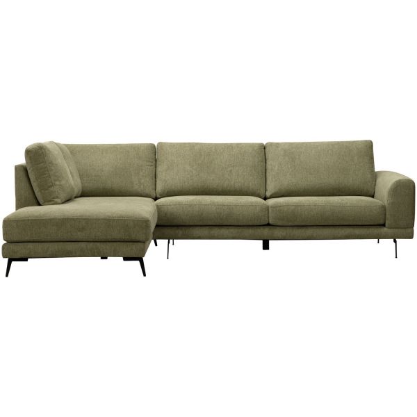 Hoekbank links Flandria groen basic comfort