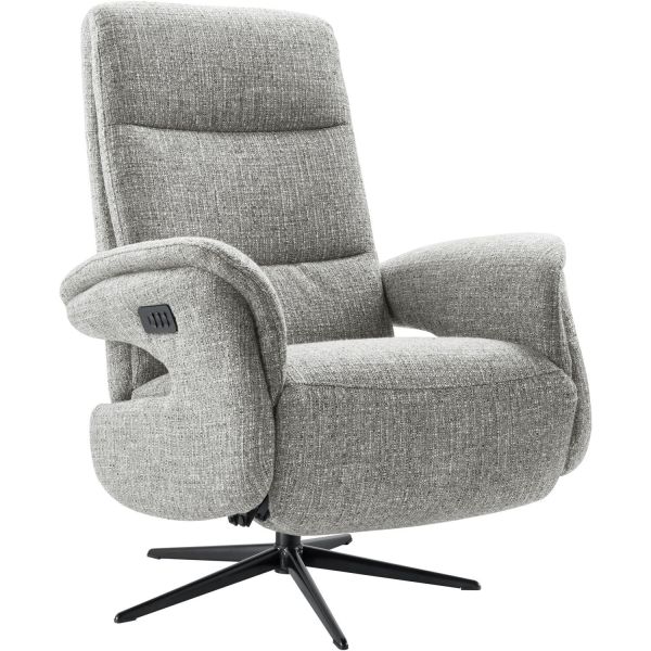 Relaxfauteuil Haslet elektrisch small grijs