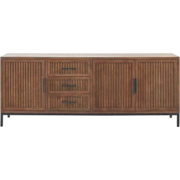 Dressoir Maverna 77x202x42 cm bruin